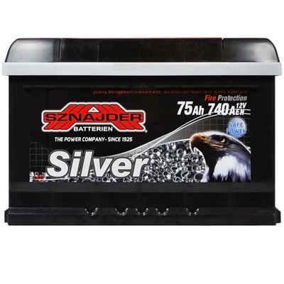 SZNAJDER Silver 75Ah 740A R+  57587 фото