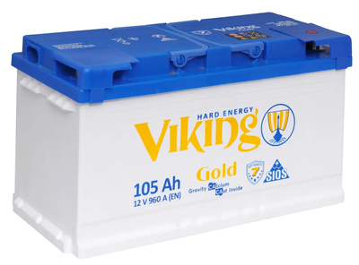 Акумулятор Viking Gold 6СТ-105Ah Аз 960А (0) (L5) 27850 фото
