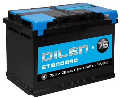 Акумулятор DILEN Standard 6СТ-75Аh A3 720A (0) (L3) 30102 фото