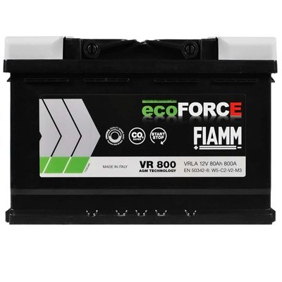 FIAMM Ecoforce AGM 80Аh 800А R+  7906201 фото