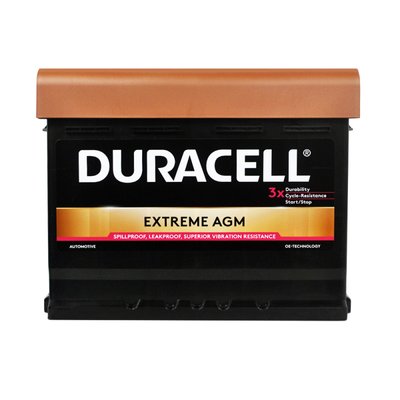 DURACELL Extreme AGM (L2) 60Ah 640A R+ 016560010801 фото