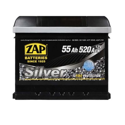 ZAP Silver 55Ah 520A R+ 55587z фото