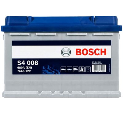акумулятор BOSCH 74Ah 680A R+ 0092S40080 фото