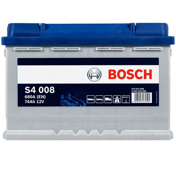 акумулятор BOSCH 74Ah 680A R+ 0092S40080 фото