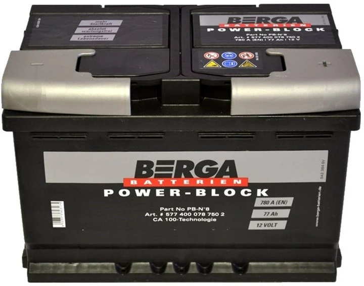 Акумулятор Berga Power-Block 77 Ah Ев (-/+) (780 EN) 577400078 фото
