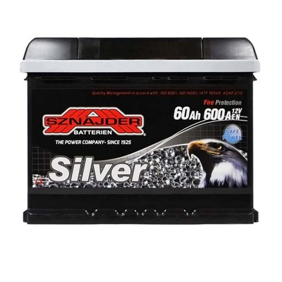 SZNAJDER Silver 60Ah 600A R+ 56083 фото
