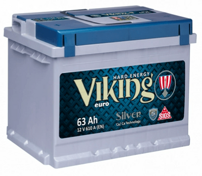 Акумулятор Viking Silver 6СТ-63Ah Аз 610А (0) (LB2) 29484 фото